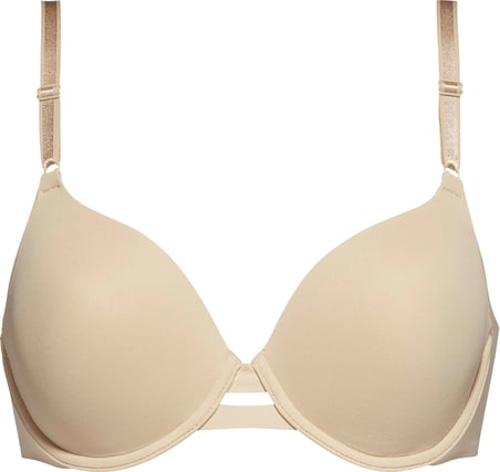 CALVIN KLEIN Kadın Marka Logolu Günlük Kullanıma Uygun Bej Sütyen 000QF1184E 20N