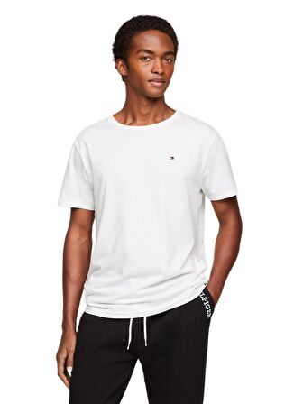 Erkek Beyaz Uyku T-Shirt