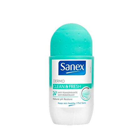 Sanex Demo Clean and Fresh (Natural pH Restore) Roll - On Deodorant 50ml