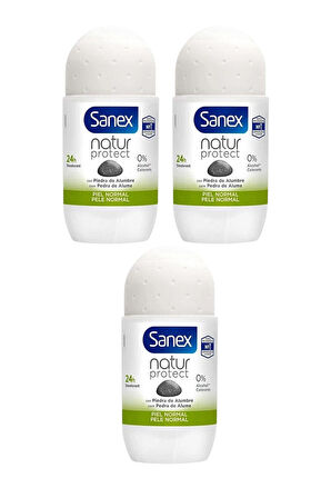 SANEXNatur Protect Piel Normal Roll-on 50ml (3 Adet)