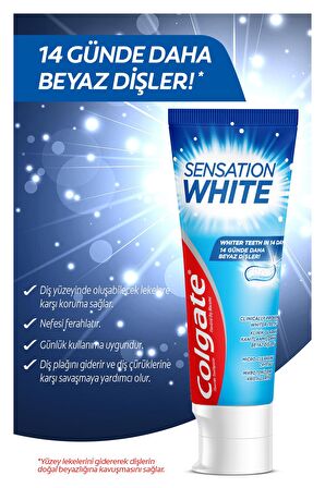 Sensation White Kartonsuz Beyazlatıcı Diş Macunu 75 ml