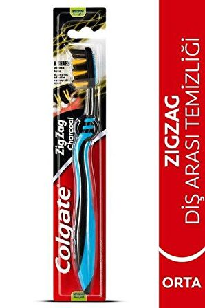 Colgate Optic White Aktif Kömür Beyazlatıcı Diş Macunu 75 Ml + Zigzag Orta Diş Fırças