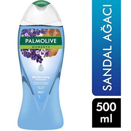 Palmolive Moments Sandal Ağacı Ve Lavanta Yağları ile Nemlendirici Duş Jeli 500 ml 2 ADET