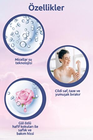 Palmolive Duş Jeli Micellar Care Gül Özlü 250 Ml