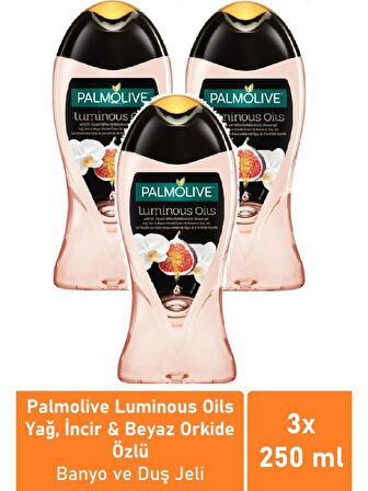 Palmolive 3 Adet Luminous Oils Incir Özlü Duş Jeli 250 ml