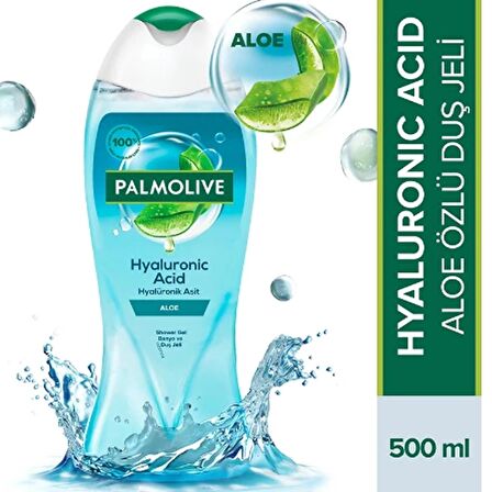 Palmolive Hyaluronic Acid Aloe vera Aromalı Nemlendirici Doğal Tüm Ciltler İçin Duş Jeli 500 ml