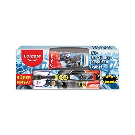 Colgate Çocuk Diş Macunu Seti Batman 75Ml + Fırça Hediyeli