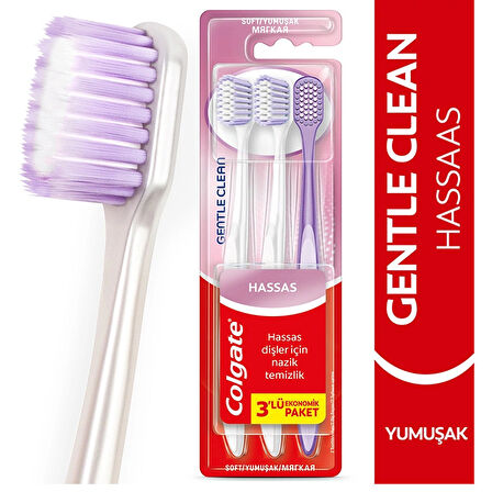 Colgate Gentle Clean 2+1 Diş Fırçası Hassas Yumuşak
