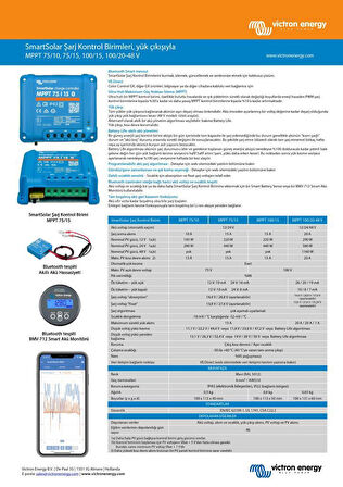 Victron SmartSolar 75/15 MPPT Şarj Regülatörü
