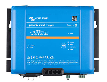 Victron Phoenix Smart IP43 24/16 (3) 230V 24V 16 Amper 3 Çıkışlı Akü Şarj Cihazı