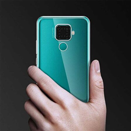 Gpack Huawei Mate 30 Lite Kılıf Süper Silikon Yumuşak Arka Koruma