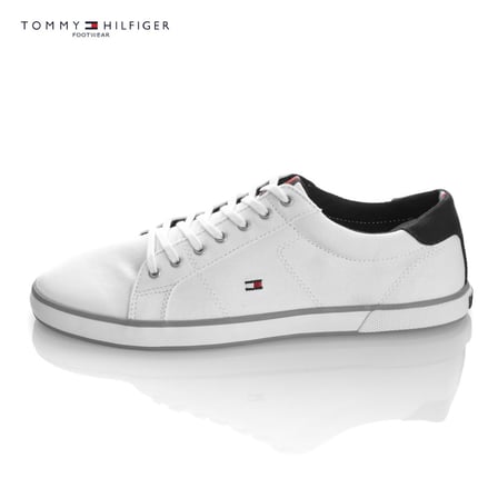 Tommy Hilfiger BEYAZ Erkek  FM0FM00596 100 H2285ARLOW 1D SNEAKERS LOW CUT WHITE