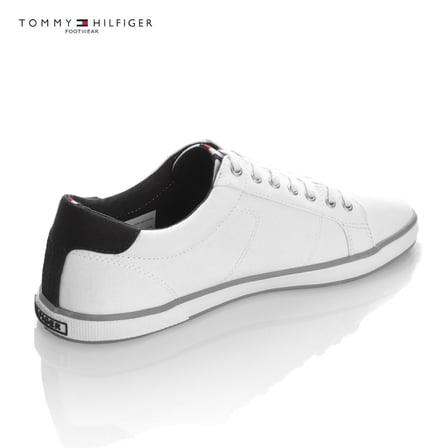 Tommy Hilfiger BEYAZ Erkek  FM0FM00596 100 H2285ARLOW 1D SNEAKERS LOW CUT WHITE