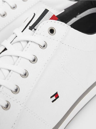 TOMMY HILFIGER Erkek Marka Logolu Günlük Kullanıma Uygun Beyaz Sneaker FM0FM00596 100