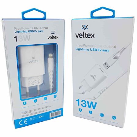 13w 2.6a Iphone Şarj Aleti Veltex Vtx002