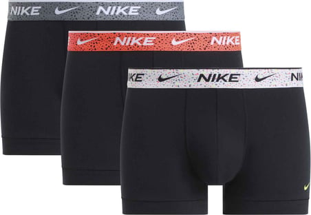 NIKE Erkek Marka Logolu Günlük Kullanıma Uygun Siyah2 Boxer NQ00KE1284 0W3