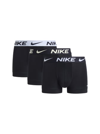 NIKE Erkek Marka Logolu Elastik Bantlı Günlük Kullanıma Uygun Siyah-Siyah-Beyaz Boxer 0000KE1156 U9W