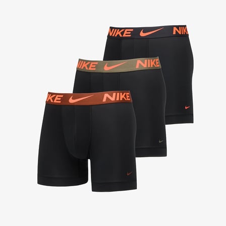 NIKE Erkek Marka Logolu Günlük Kullanıma Uygun Siyah-Turuncu Boxer 0000KE1157 EXL