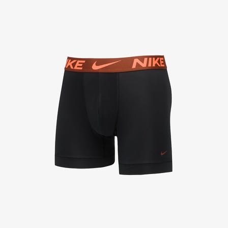 NIKE Erkek Marka Logolu Günlük Kullanıma Uygun Siyah-Turuncu Boxer 0000KE1157 EXL