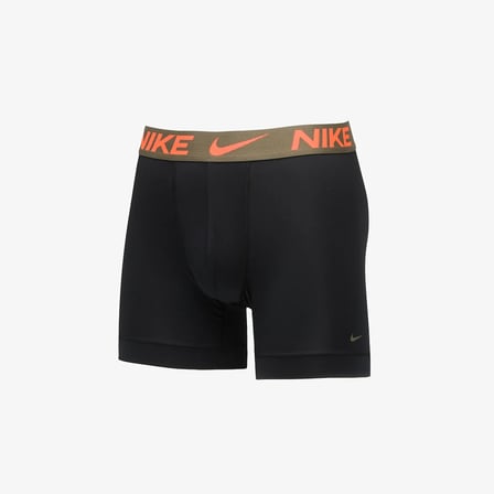 NIKE Erkek Marka Logolu Günlük Kullanıma Uygun Siyah-Turuncu Boxer 0000KE1157 EXL