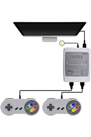 Retro 8 Bit 621 Oyunlu Sfc Hdmi Oyun Konsolu-ultra Mini