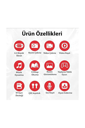 Retro X1 Psp Model 4.3 Tv Out Taşınabilir Oyun Konsolu-mavi