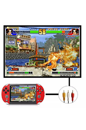 Retro X1 Psp Model 4.3 Tv Out Taşınabilir Oyun Konsolu-mavi