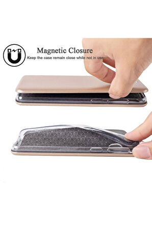 Apple Iphone X Manyetik Stantlı Flip Cover Kılıf