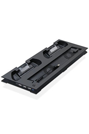 Ps4 Slim Multi Fonksiyonel Fanlı Ve Gamepad Şarjlı Stand