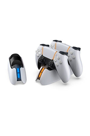 P5-5103 Led Işıklı Ikili Ps5 Joystick Kol Şarj Stand