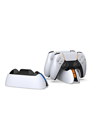 P5-5103 Led Işıklı Ikili Ps5 Joystick Kol Şarj Stand