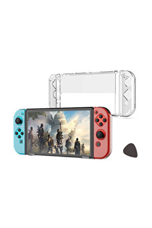 Nintendo Switch Oled Kristal Shell Pc Kılıf Tam Uyum-tns-1133/b