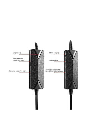 Ps4/xbox/ps3/ps4 Pc Multi Function Oyuncu Kulaklığı