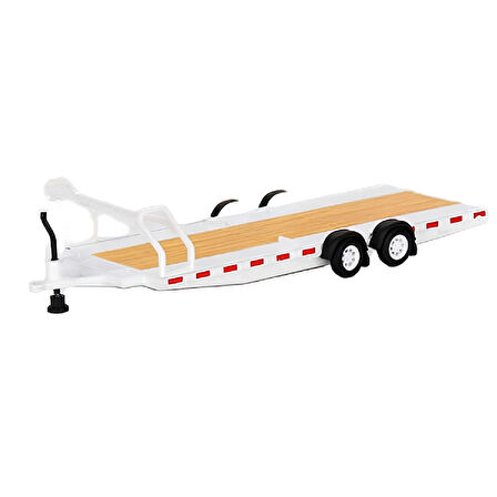 1:64 Diecast Car Hauler Trailer White MGTAC21 Model Mini GT Taşıyıcı Römork
