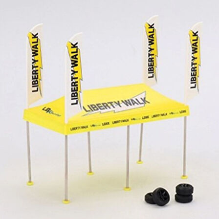 1:64 Diecast Racing LB Paddock Tent Minyatür Model Araba Servis Çadırı Seti