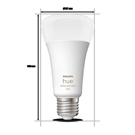 Philips Hue Renkli Ambiyans 13.5W A67 E27 Akıllı Ampul