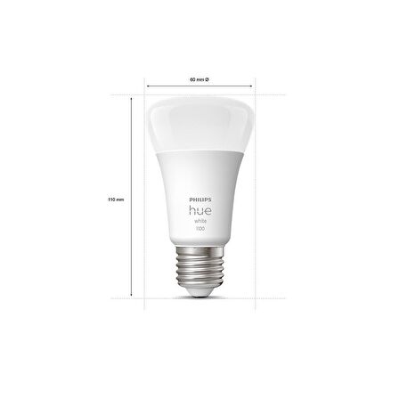 Philips Hue 75W Beyaz Akıllı Ampul E27 Bluetooth Özellikli