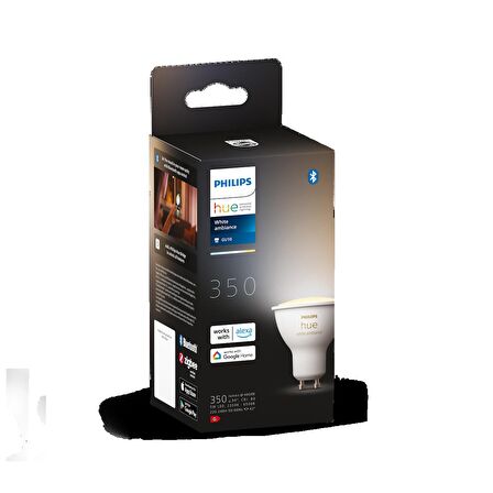 Philips Hue 4.3W Beyaz Amb. Akıllı Ampul GU10 Ampul Bt Özellikli - 929001953309