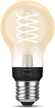 Philips Hue White E27 Filament 7W A60 550 lm, Sıcak Beyaz Işık , Akıllı Ampul