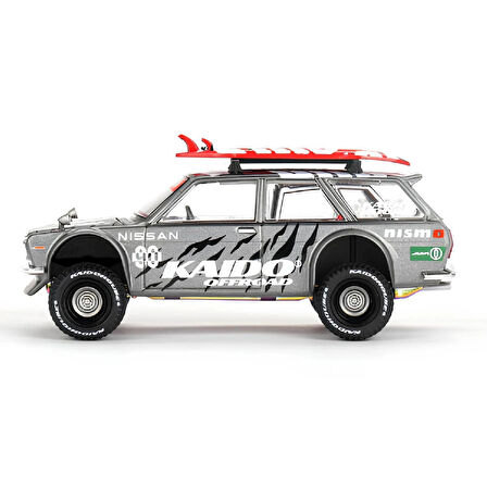 1:64 Diecast Kaido Nissan Datsun 510 Offroad V1 4x4 Mini GT Model Wagon Araba