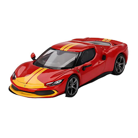 1:64 Diecast Ferrari 296 GTB Assetto Fiorano Rosso Corsa Mini GT Model Araba