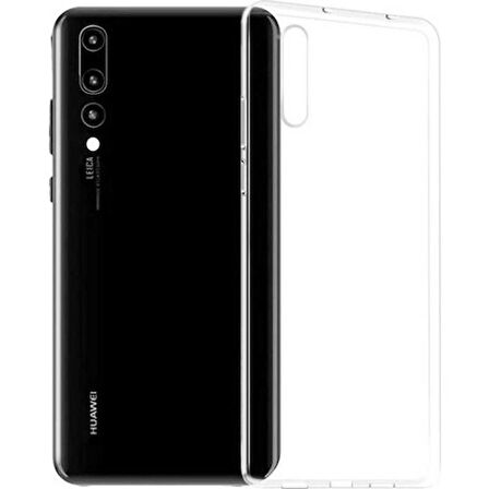 Gpack Huawei Y9 Prime 2019 Kılıf Süper Silikon Yumuşak Arka KorumaNano Glass