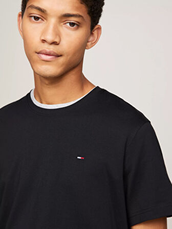 Erkek TJM XSlim Jersey T-Shirt - Siyah | XS