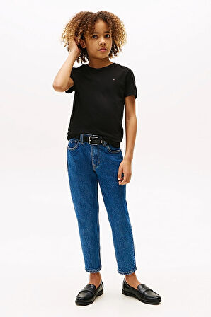 Erkek Çocuk Basic Pamuklu T-Shirt - Siyah | 14 Yaş