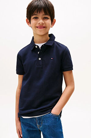 Erkek Çocuk Th Pamuklu Polo T-Shirt - Lacivert | 8 Yaş