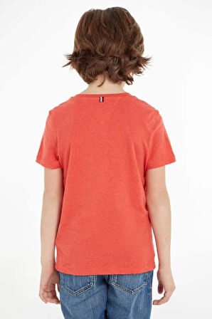 Erkek Çocuk Basic Pamuklu T-Shirt - Kırmızı | 8 Yaş