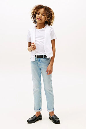 Erkek Çocuk Basic Pamuklu T-Shirt - Beyaz | 6 Yaş