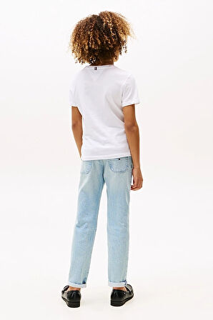 Erkek Çocuk Basic Pamuklu T-Shirt - Beyaz | 6 Yaş