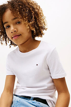 Erkek Çocuk Basic Pamuklu T-Shirt - Beyaz | 6 Yaş