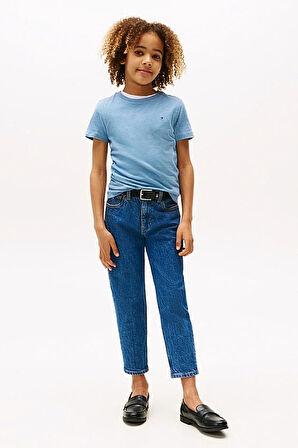 Erkek Çocuk Basic Pamuklu T-Shirt - Mavi | 10 Yaş